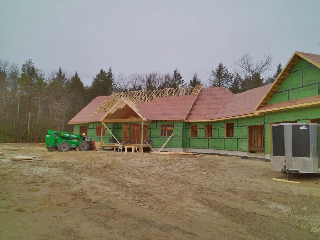 This is an image of Framing job done by Savage Builders on a site in NH.
